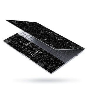 Doodle Science Chalkboard Formulas Laptop Skin - View 3