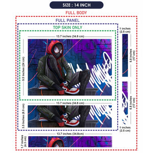 Universal Laptop Skin - Spider Hoodie Shoe Lace