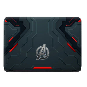 Universal Laptop Skin - Gaming Background Black Red a Logo