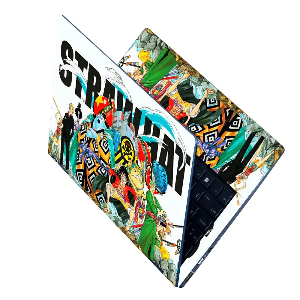 Laptop Skin - Vibrant Manga Adventure Colorful Characters