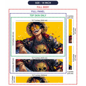 Laptop Skin - Vibrant Anime Character Joyful Expression