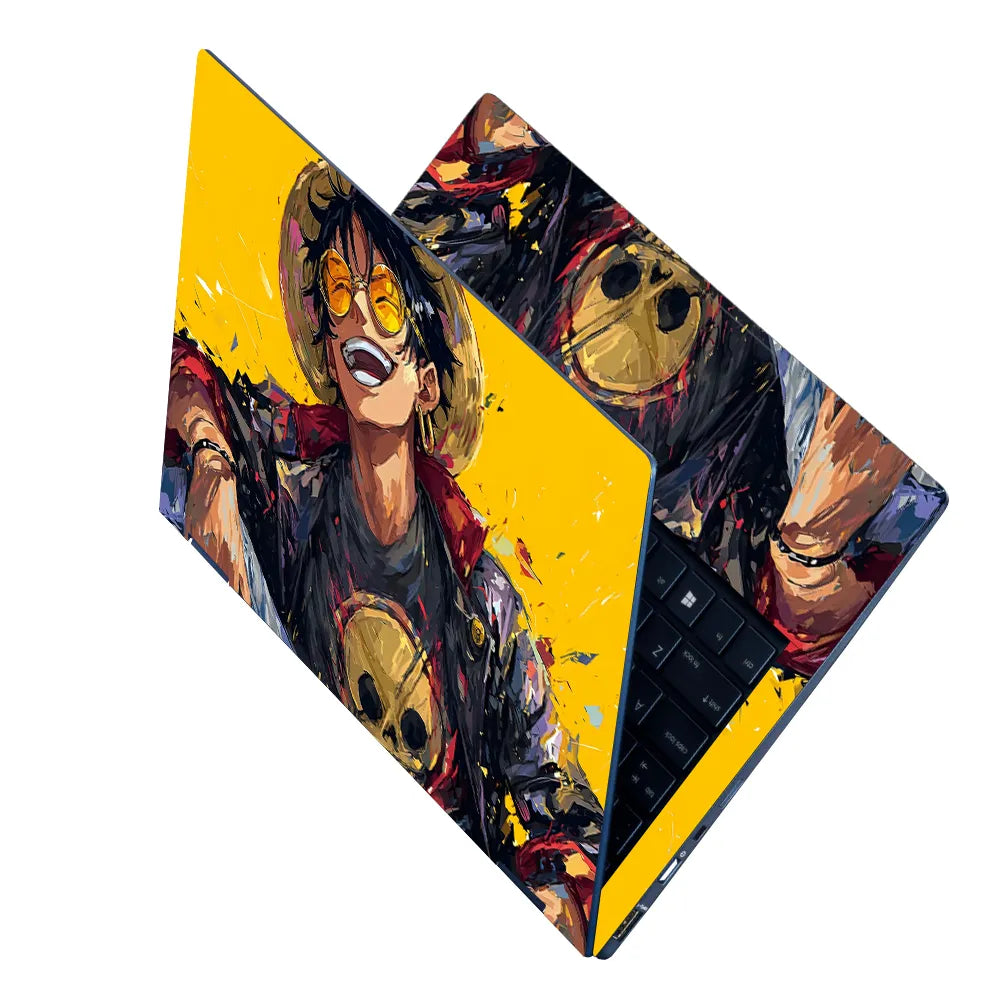 Laptop Skin - Vibrant Anime Character Joyful Expression