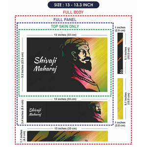 Universal Laptop Skin - Shivaji Maharaj Artwork