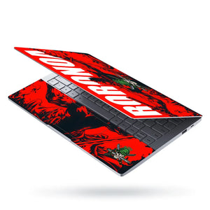 Laptop Skin - Dynamic Manga Warrior Red Fury