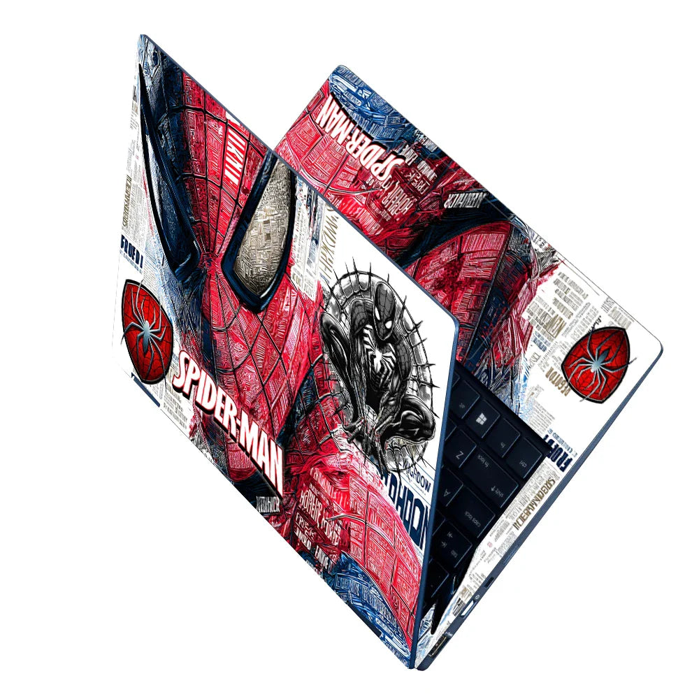 Universal Laptop Skin - Spider Hero Comic Collage
