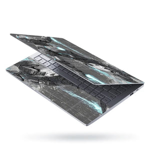 Laptop Skin - Futuristic Robotic Hero Silver Energy