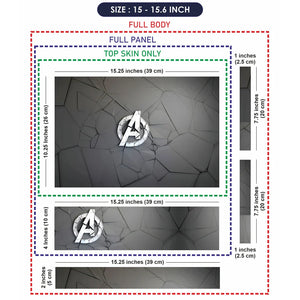 Universal Laptop Skin - Avengers on Grey Stone