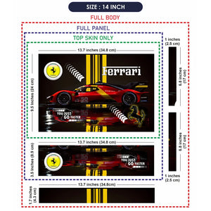 Universal Laptop Skin - Ferrari Speed Machine Red