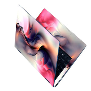 Laptop Skin - Fluid Abstract Waves Soft Pastel Hues