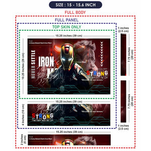 Universal Laptop Skin - Iron Man Stark Never Settle