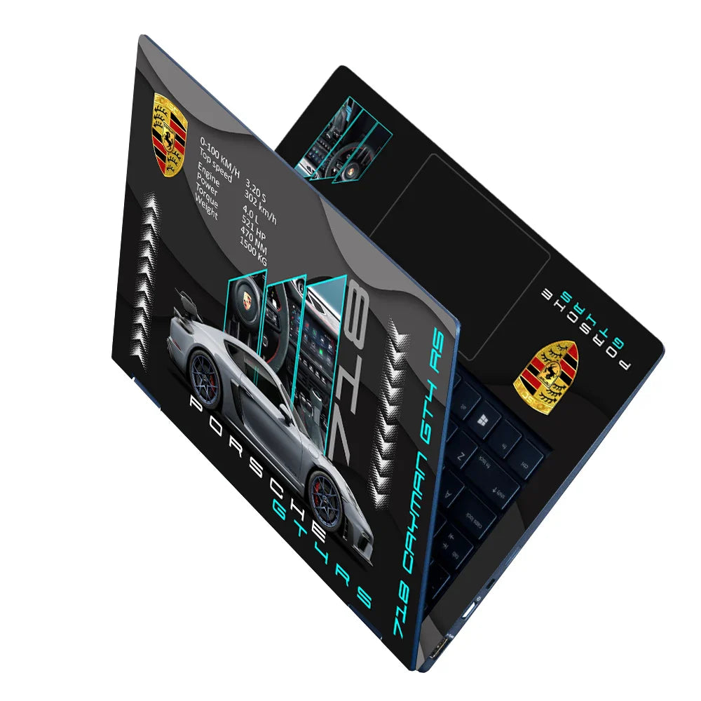 Universal Laptop Skin - Porsche 718 Cayman Style