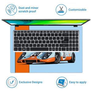 Universal Laptop Skin - Porsche 917 Orange