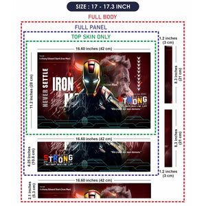 Universal Laptop Skin - Iron Man Stark Never Settle