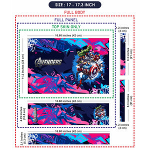 Laptop Skin - Vibrant Comic Superheroes Dynamic Action 1