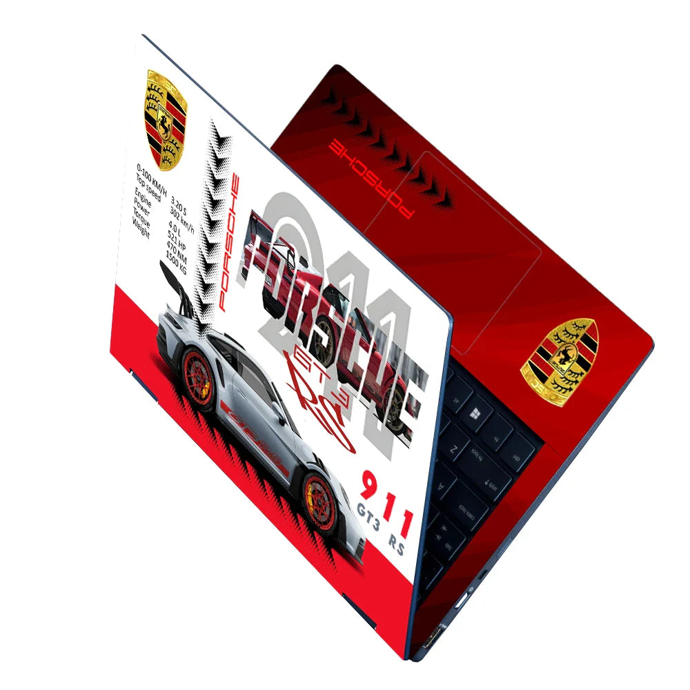 Universal Laptop Skin - Porsche GT3 RS Racing Red
