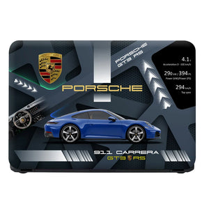 Universal Laptop Skin - Porsche 911 Carrera Blue GT3 Art