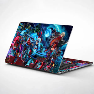 Universal Laptop Skin - Futuristic Anime Battle Art
