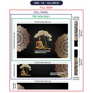 Universal Laptop Skin - Meditating Buddha Mandala