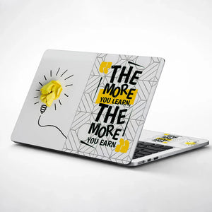 Universal Laptop Skin - The More You Learn Quotes