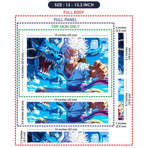Universal Laptop Skin - Luffy Dragon Art