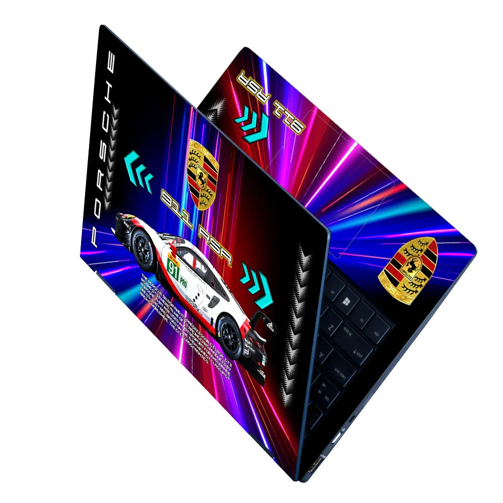 Universal Laptop Skin - Porsche Racing Street Glow
