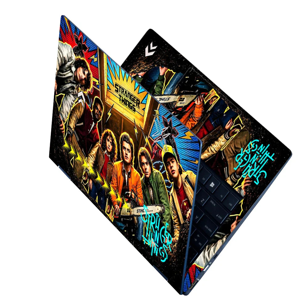 Universal Laptop Skin - Stranger Things Retro Horror Squad Pop Art