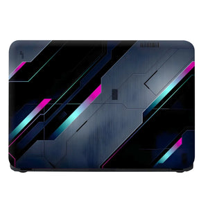 Laptop Skin - Futuristic Digital Art Neon Lines
