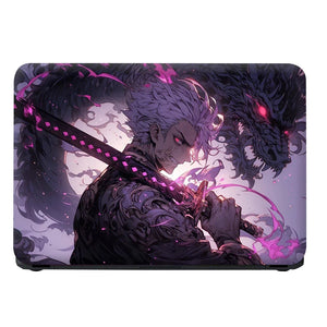 Universal Laptop Skin - Samurai with Katana and Dragon