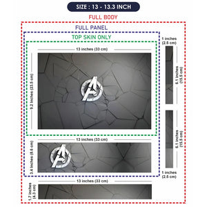 Universal Laptop Skin - Avengers on Grey Stone