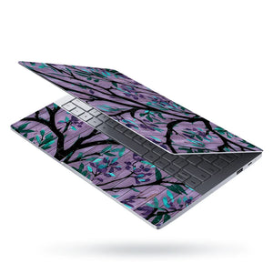 Universal Laptop Skin - Purple Floral Branch Art