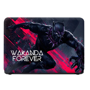 Laptop Skin - Dynamic Digital Black Panther Red Energy