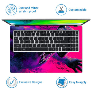 Universal Laptop Skin - Leaping Black Panther
