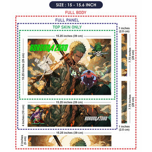 Universal Laptop Skin - Roronoa Zoro Samurai Epic Art