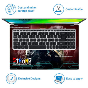 Universal Laptop Skin - Iron Man Stark Never Settle