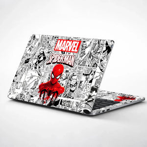 Universal Laptop Skin - Black White Marvel Comic Panels