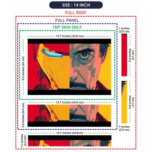 Universal Laptop Skin - Iron Man Tony Stark