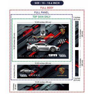 Universal Laptop Skin - Porsche 911 GT3 Turbo 50 Years
