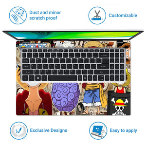 Laptop Skin - Vibrant Anime Pirate Adventure Cheerful Mood
