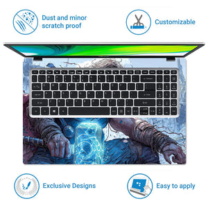 Universal Laptop Skin - Thor with Lightning