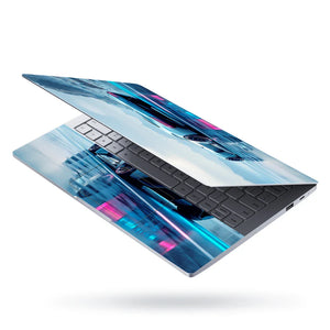 Universal Laptop Skin - Porsche Alpine Blue Ride