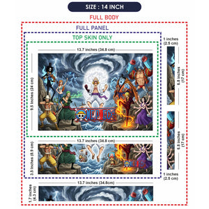 Laptop Skin - Dynamic Anime Adventure Stormy Sea