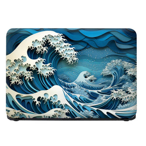 Universal Laptop Skin - Hokusai Great Wave Blue