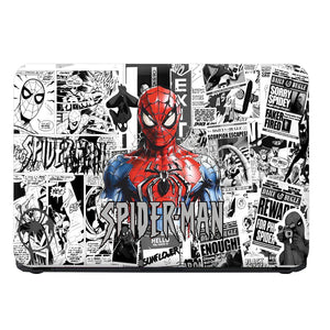 Universal Laptop Skin - Spider Hero BW Comic Art