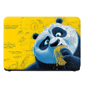 Universal Laptop Skin - Kung Fu Panda Po Yellow Pop Art
