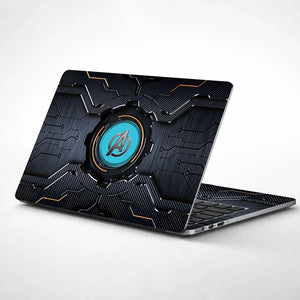 Universal Laptop Skin - Avengers Metal Tech Logo