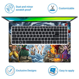 Laptop Skin - Dynamic Anime Adventure Stormy Sea