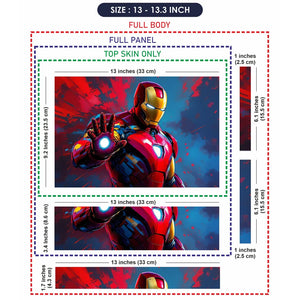 Universal Laptop Skin - Spider-Man Suit Red Blue Back