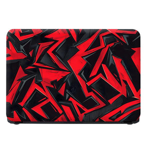 Laptop Skin - Bold Graffiti Art Red Black Contrast