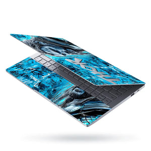 Laptop Skin - Dynamic Comic Style Thor Blue Energy