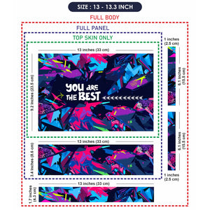 Laptop Skin - Neon Cyber Praise Burst